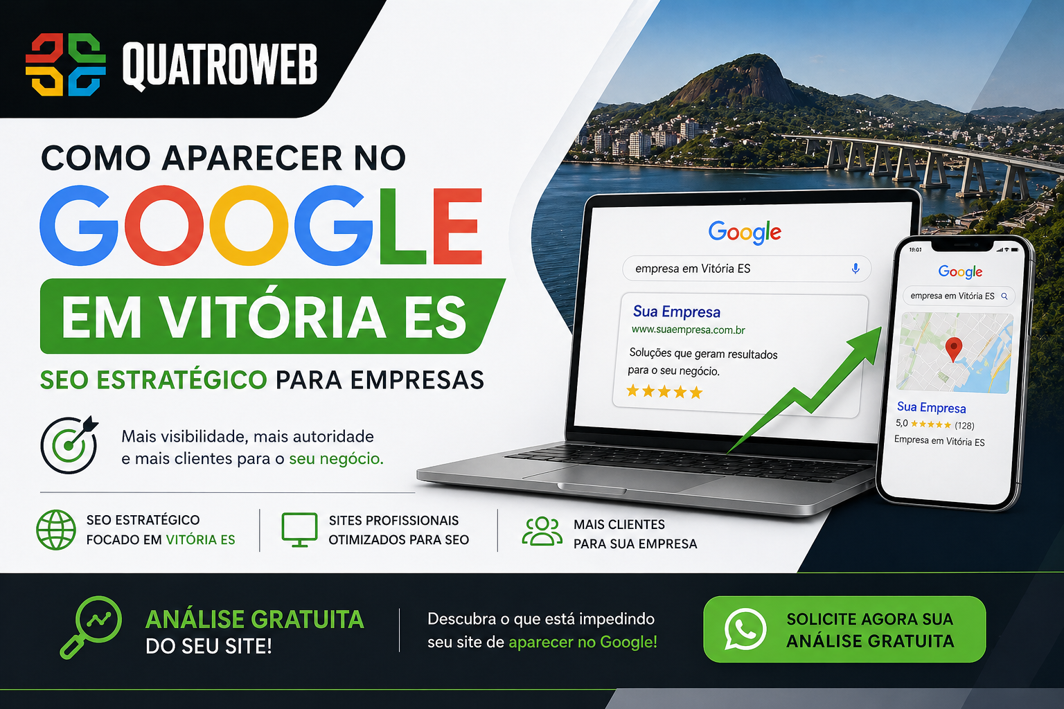 Como aparecer no Google em Vitória ES | SEO estratégico para Empresas